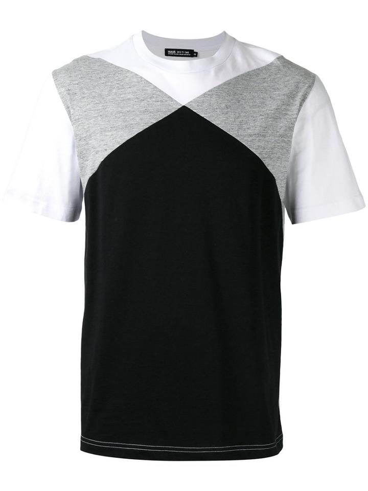 Haus By Ggdb - Color Block T-shirt - Men - Cotton - M, Black, Cotton