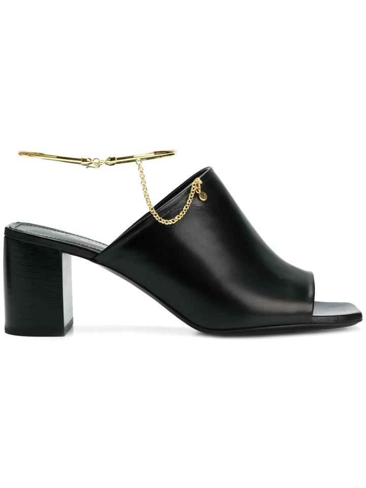 Jil Sander Anklet Detail Sandals - Black