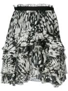 Just Cavalli - Printed Skirt - Women - Silk/viscose - 44, White, Silk/viscose