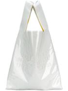 Maison Margiela Pvc Coated Leather Shopper - White