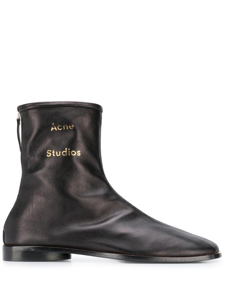 Acne Studios Zip-up Sock Boots - Black