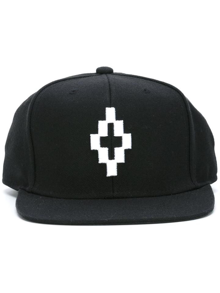 Marcelo Burlon County Of Milan 'starter Cruz' Cap, Men's, Black, Acrylic/polyester/zinc