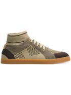 Fendi Technical Knit Slip-on Sneakers - Brown