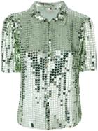 Temperley London Heart Charm Blouse - Green