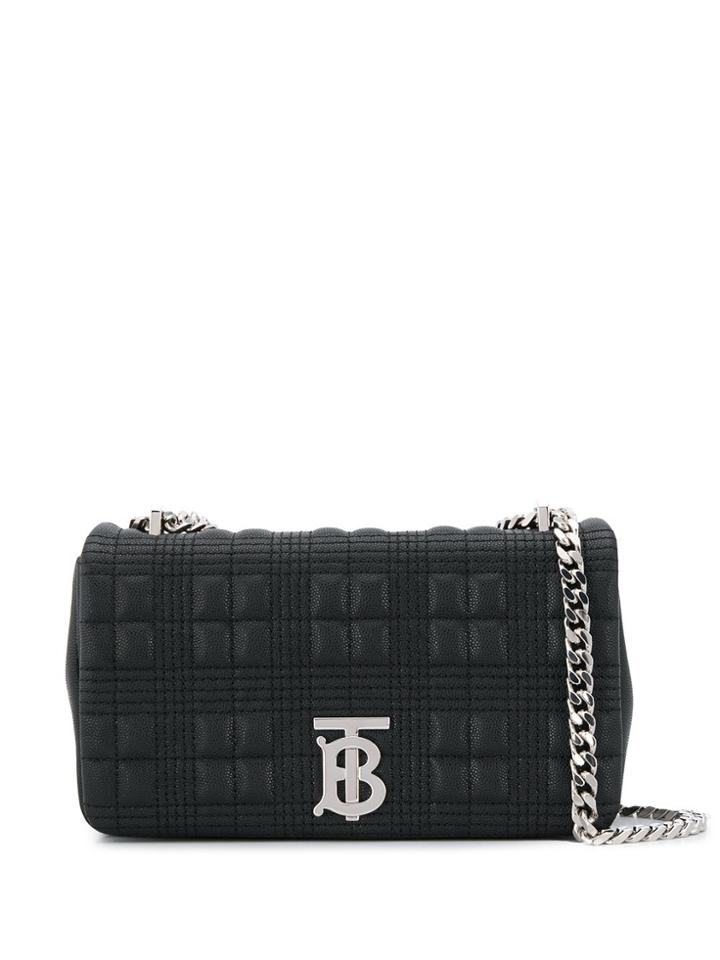 Burberry Quilted Lola Bag - Black