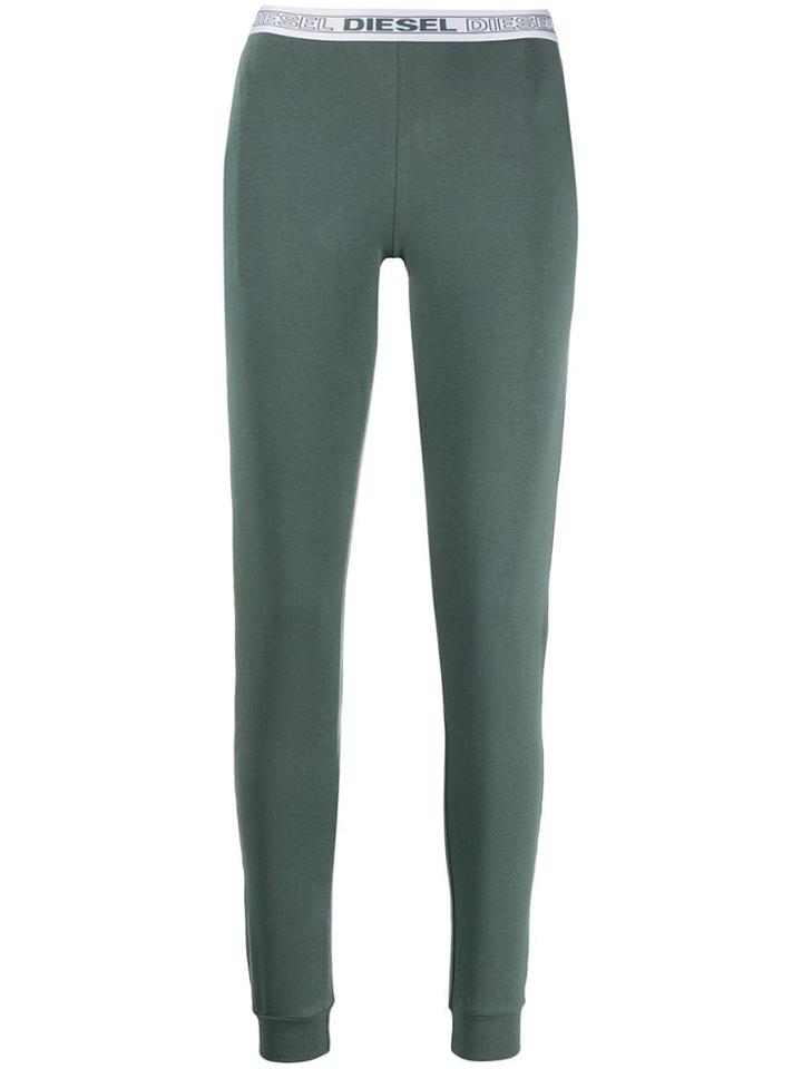 Diesel Logo Waistband Track Trousers - Green
