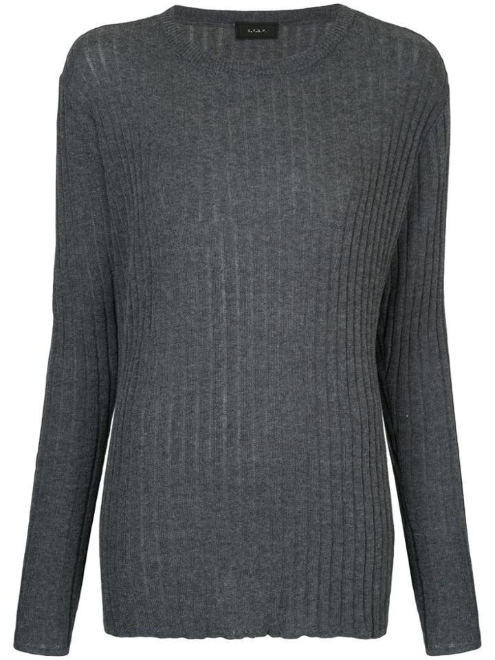 G.v.g.v. Ribbed Jumper - Grey