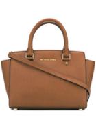 Michael Kors - Selma Handbag - Women - Leather - One Size, Women's, Brown, Leather