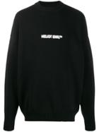 Heliot Emil Logo Print Sweatshirt - Black