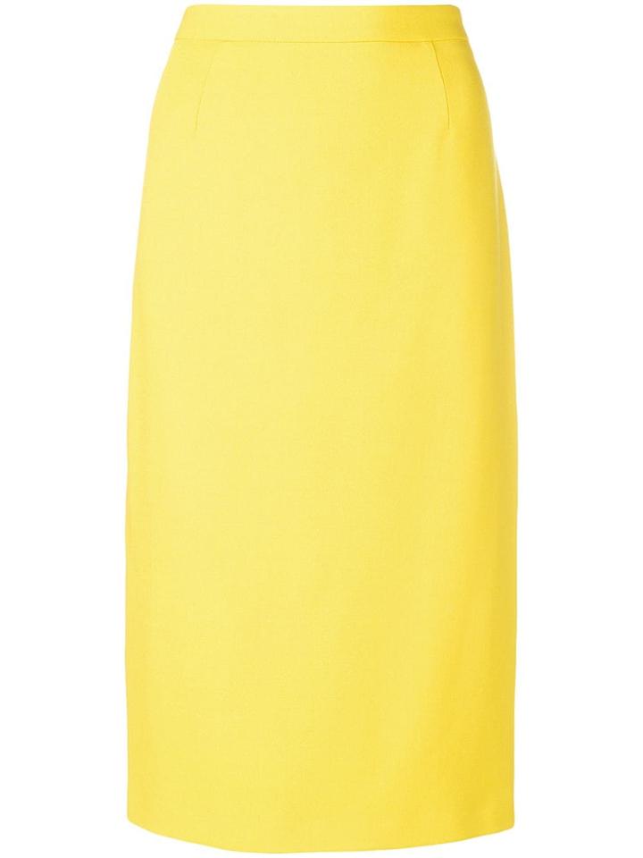 Blumarine Fitted Pencil Skirt - Yellow