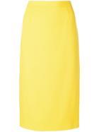 Blumarine Fitted Pencil Skirt - Yellow