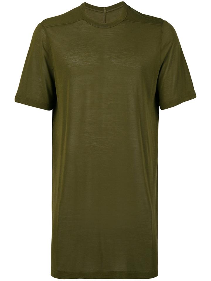 Rick Owens Long-line T-shirt - Green