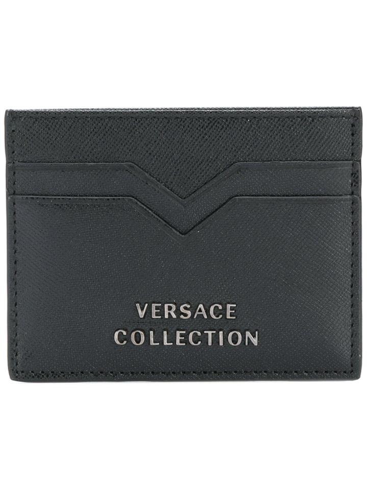 Versace Collection Saffiano Cardholder - Black