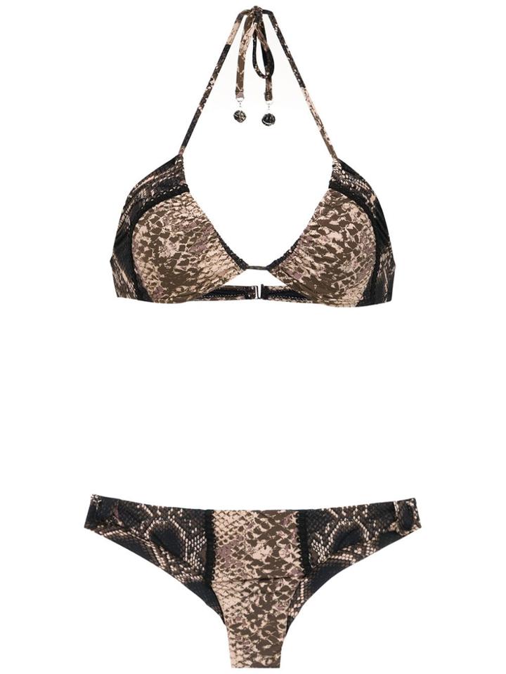 Amir Slama Lace Bikini - Black