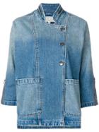 Current/elliott Cropped Sleeve Jacket - Blue