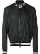 Les Hommes Urban Perforated Bomber Jacket - Black