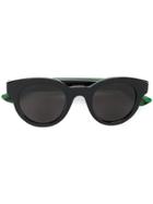 Gucci Eyewear Green And Black Round Sunglasses