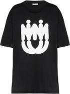Miu Miu Logo Print Jersey T-shirt - Black