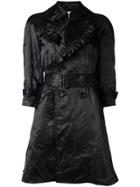 Comme Des Garçons Girl Ruffled Belted Coat - Black