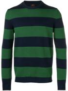 Mp Massimo Piombo Striped Jumper - Green