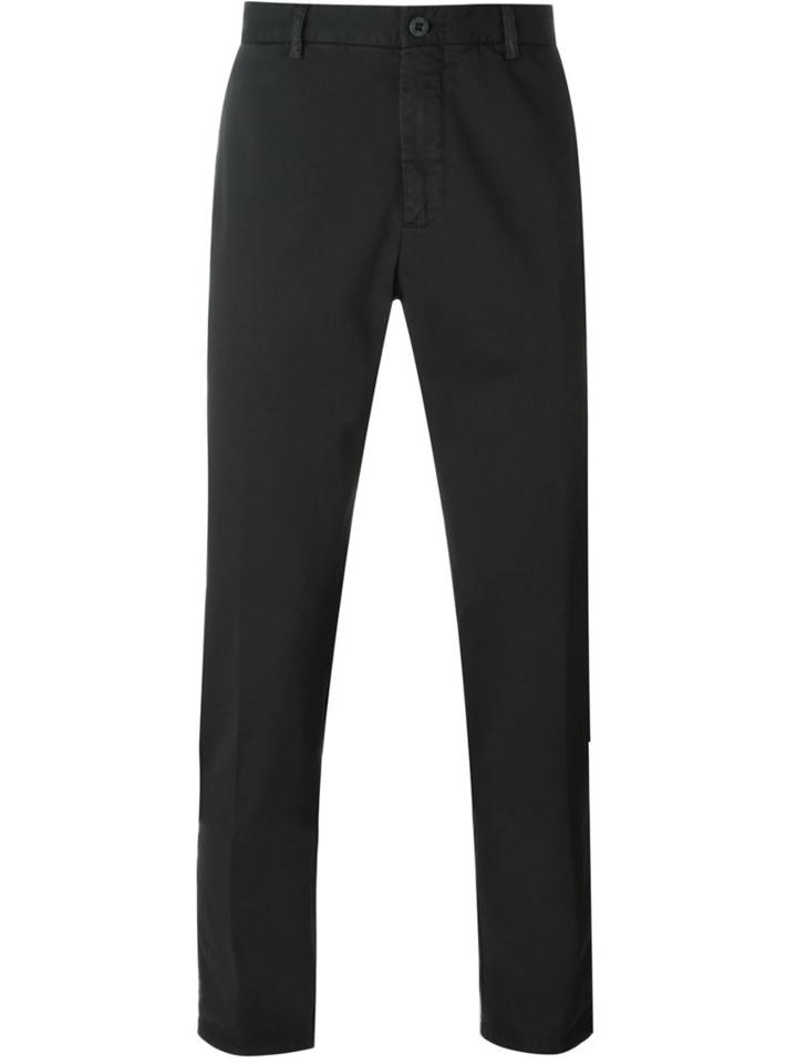 Etro Chino Trousers, Men's, Size: 50, Black, Cotton/spandex/elastane