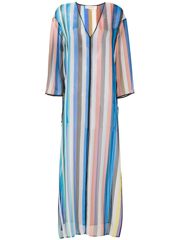 Diane Von Furstenberg Striped Long Dress - Multicolour