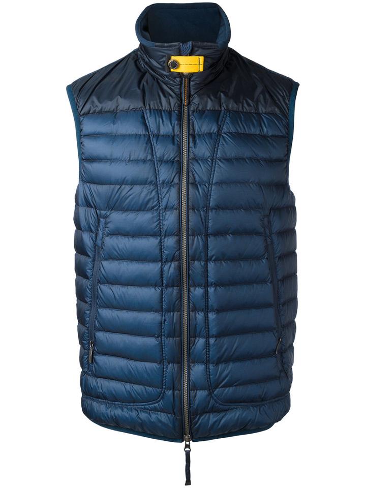Parajumpers Sleeveless Padded Coat, Men's, Size: Xl, Blue, Polyester/polyamide/feather Down