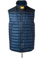 Parajumpers Sleeveless Padded Coat, Men's, Size: Xl, Blue, Polyester/polyamide/feather Down