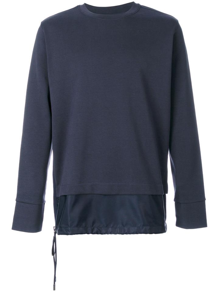 Diesel Black Gold - Double Hem Sweatshirt - Men - Cotton/nylon - M, Blue, Cotton/nylon