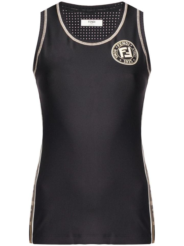 Fendi Tech Fabric Sport Top - Black