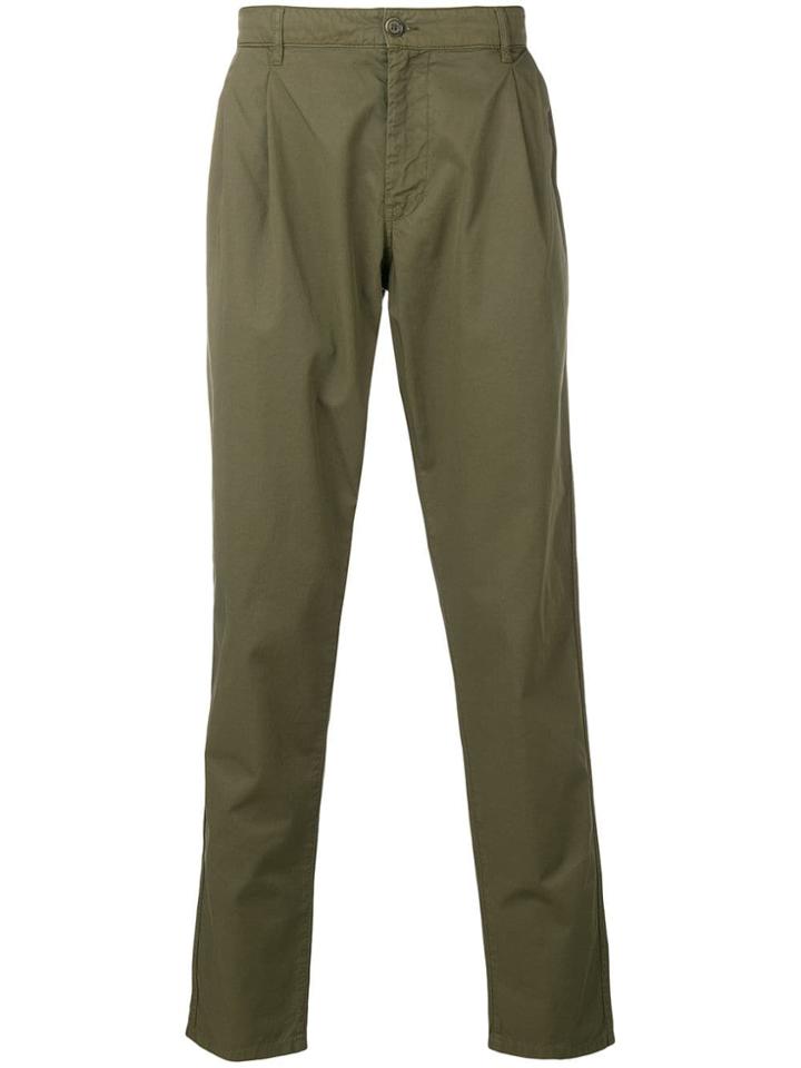 Aspesi Mid Rise Tapered Trousers - Green