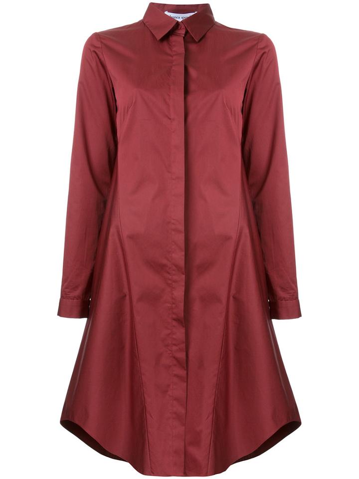 Bianca Spender Lewis Shirt Dress, Women's, Size: 8, Red, Cotton