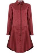 Bianca Spender Lewis Shirt Dress, Women's, Size: 8, Red, Cotton