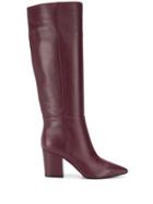Sergio Rossi Knee-length Pointed Toe Boots - Red