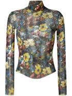 Jean Paul Gaultier Vintage Roll Neck Floral Sweater