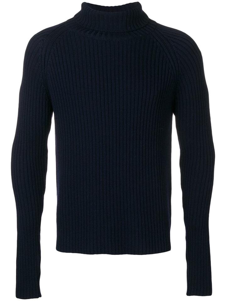 Natural Selection Roll Neck Jumper - Blue