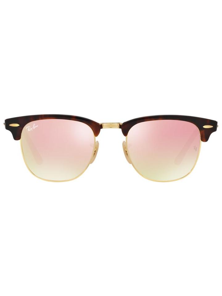 Ray-ban - Clubmaster Sunglasses - Men - Acetate - One Size, Brown, Acetate