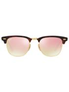 Ray-ban - Clubmaster Sunglasses - Men - Acetate - One Size, Brown, Acetate