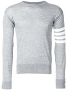 Thom Browne Four Bar Stripe Sweater - Grey
