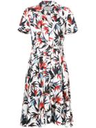 Jason Wu Foliage Print Shirt Dress - White