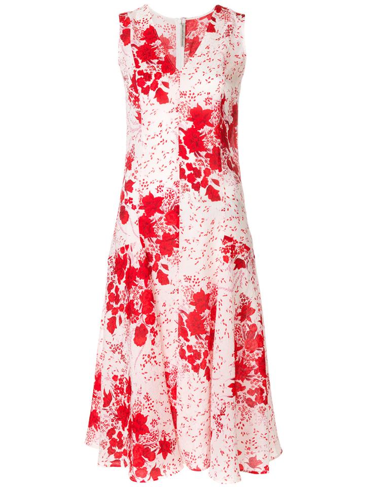 Ermanno Scervino Centre Seam Floral Dress - Red