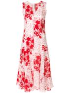Ermanno Scervino Centre Seam Floral Dress - Red