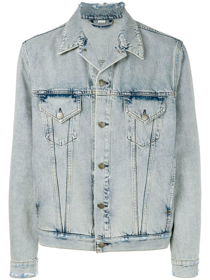 Gucci Teddy Denim Jacket - Blue