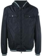 Moncler Jeanclaude Hooded Jacket, Men's, Size: 5, Blue, Polyamide