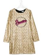 Little Marc Jacobs Paradise Long-sleeved Dress - Nude & Neutrals