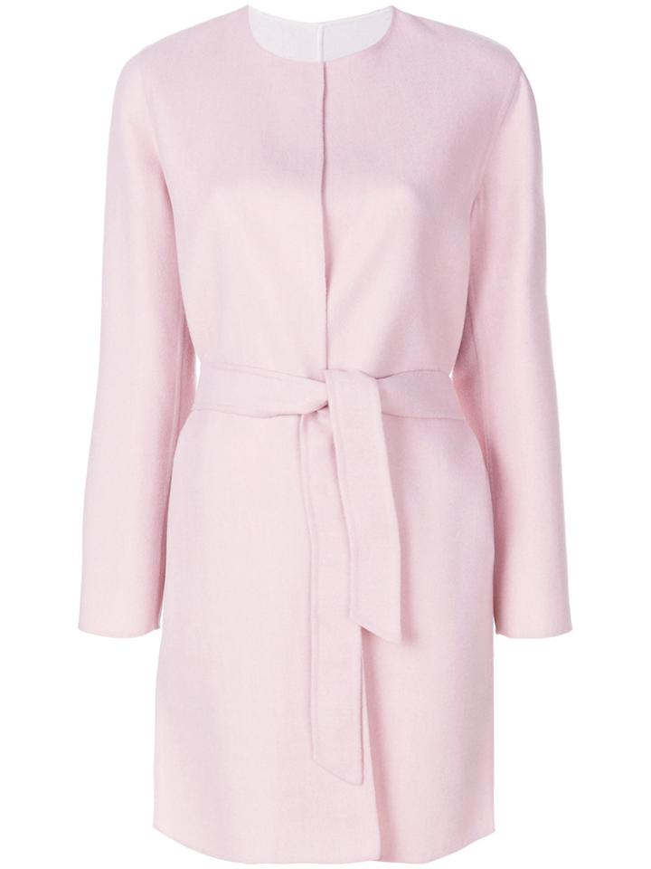 Max Mara Tied Front Coat - Pink & Purple