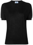 Prada Short Sleeve Knit Top - Black