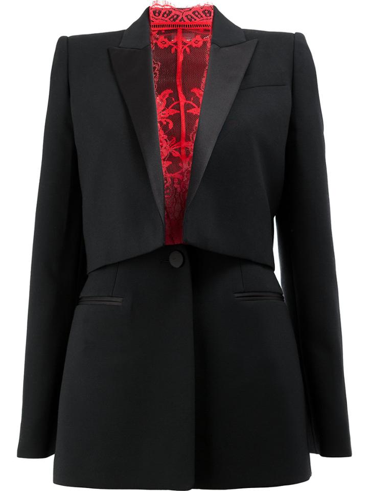 Alexander Mcqueen Tailored Tuxedo Blazer - Black