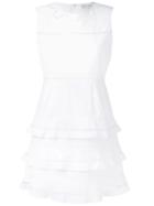 Red Valentino Open Embroidery Dress - White