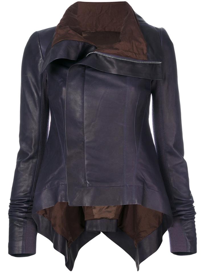 Rick Owens Naska Biker Jacket - Pink & Purple
